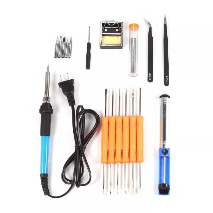 60w Kit Cautin Para Soldar Cautines Lapiz Puntas Punto Fino