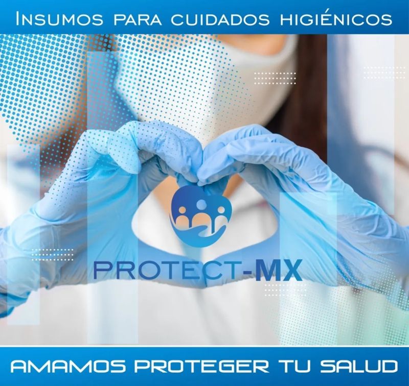 Paquete de 10 Cubrebocas De Plastico Blanco Mica Transparente