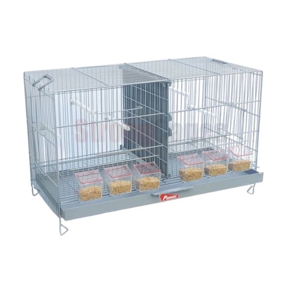 Rack De 4 Jaulas Desmonables De 60 Cm Zincadas Con Soporte Desarmable.