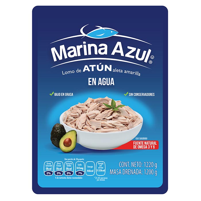 Atun en agua Marina Azul Bolsa de 1.22 Kg