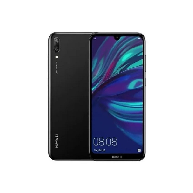 Celular Huawei Y7 2019 6.2" Dual SIM 3GB RAM + 32GB Cámara 13MP Negro