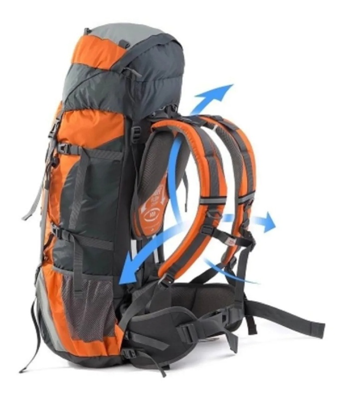 Mochila Montaña Campismo Naturehike 70+5L Con Funda Impermeable
