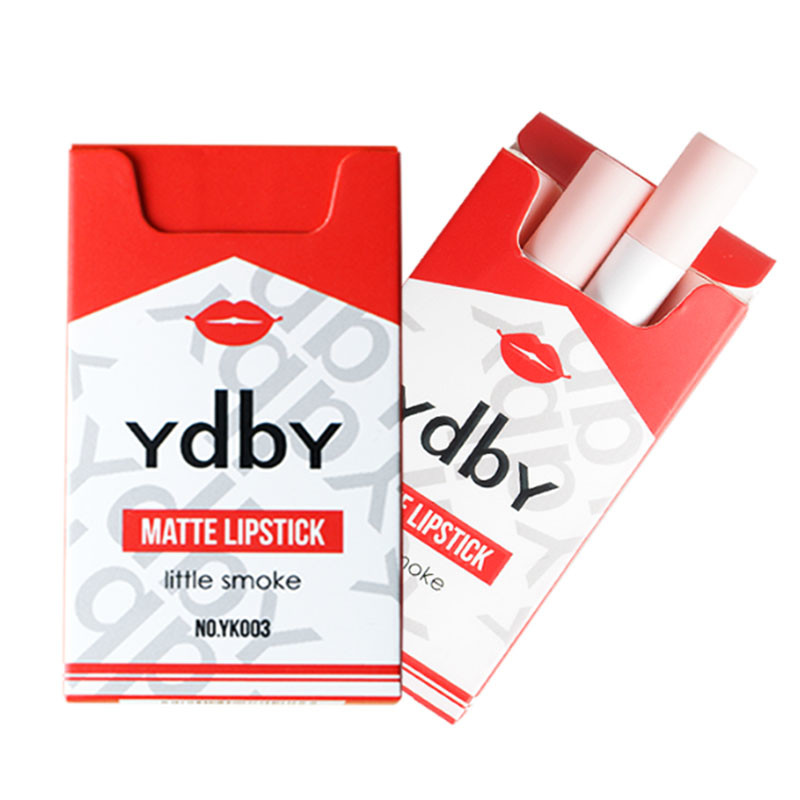 Set Labial Tipo Cajetilla De Cigarros Maquillaje Labiales