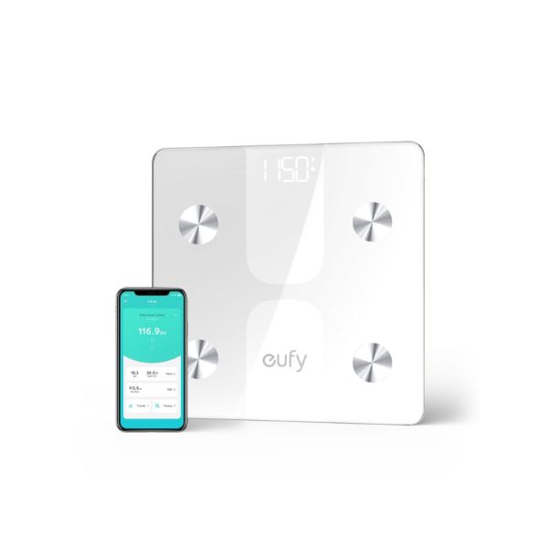 Báscula Inteligente Anker C1 Bluetooth Apple Health Google Fit Fitbit - Blanca