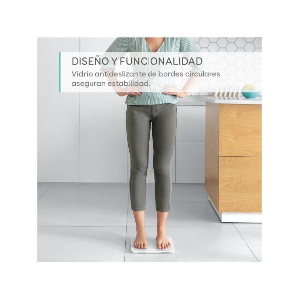 Báscula Inteligente Anker C1 Bluetooth Apple Health Google Fit Fitbit - Blanca