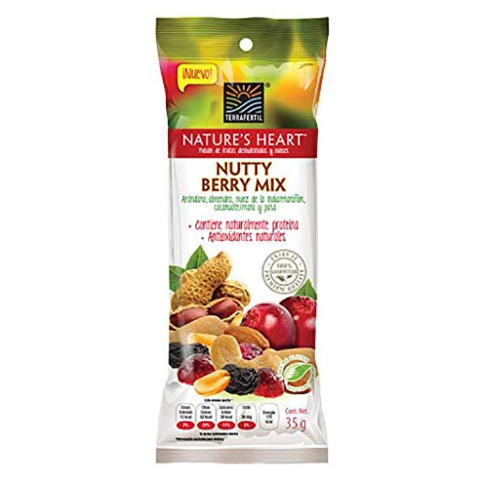 Nature's Heart Nutty Berry Mix 2 paquetes de 12 pzas TERRAFERTIL