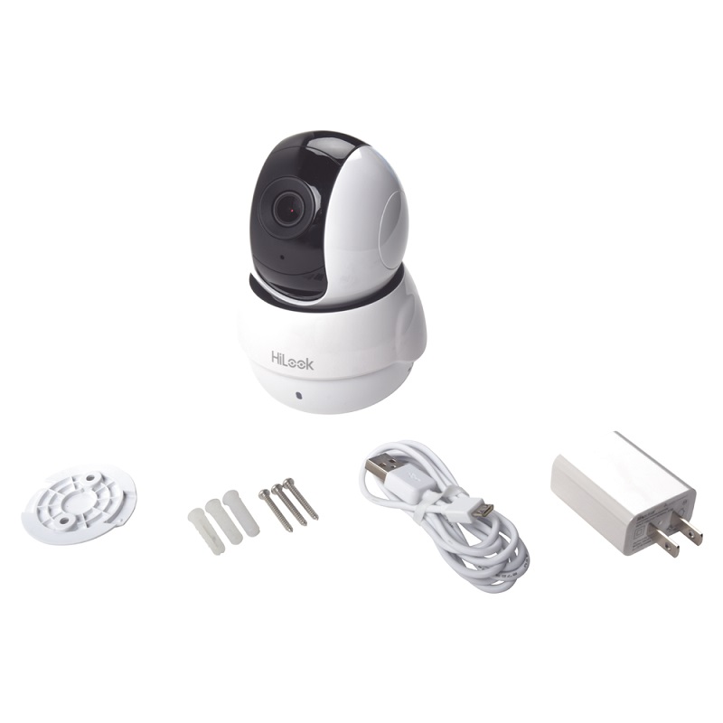 camara cctv Mini PTZ IP 1 Megapixel / 5 mts IR / WiFi / Compatible con Hik-Connect / Uso Residencial / Audio de Dos Vías microfono / Memoria Micro SD  HILOOK BY HIKVISION