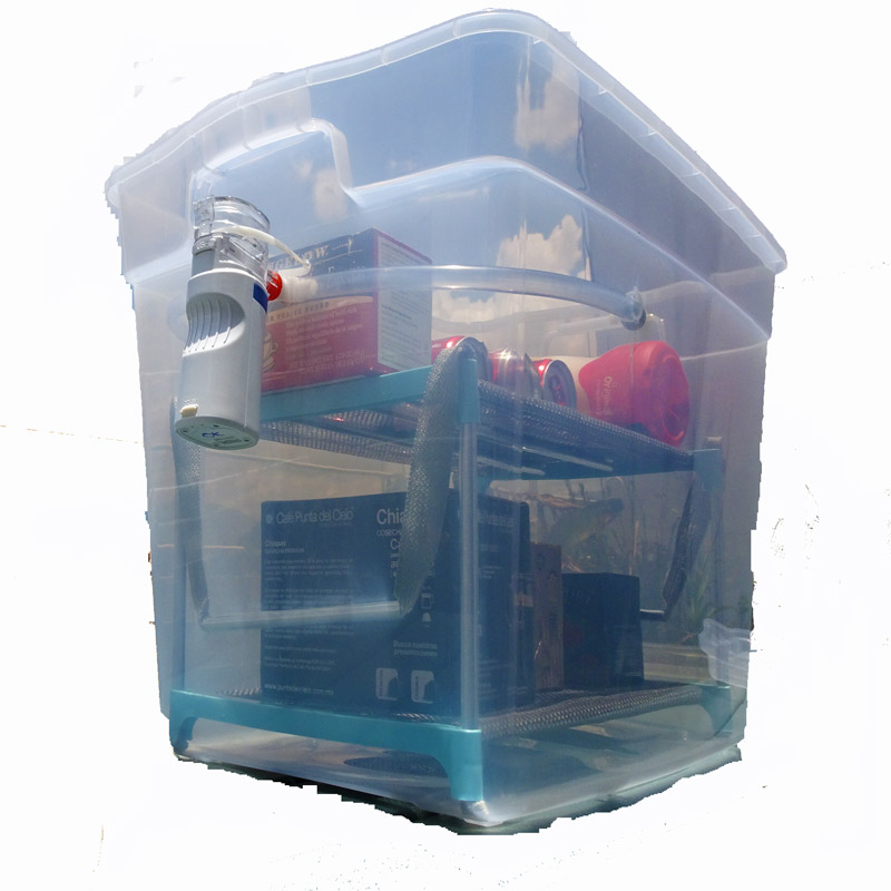 Caja Sanitizante para alimentos y objetos con desinfectante incluido