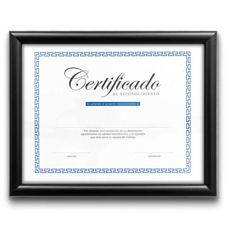 Cuadro para diploma tamaño carta con cristal y respaldo PASPARTÚ FRAMES