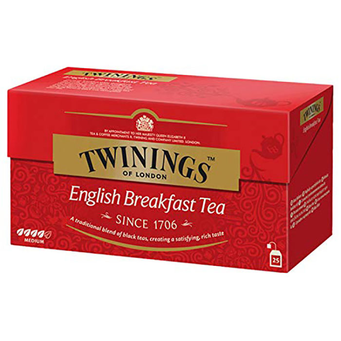 Twinings English Breakfast Tea - Caja con 25 piezas