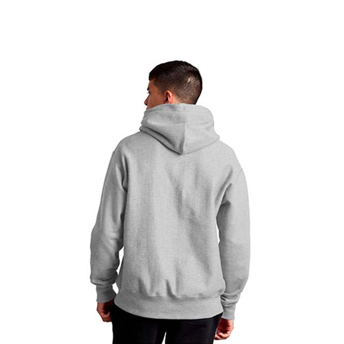 Sudadera CHAMPION Hombre Gris LOGO Oxford