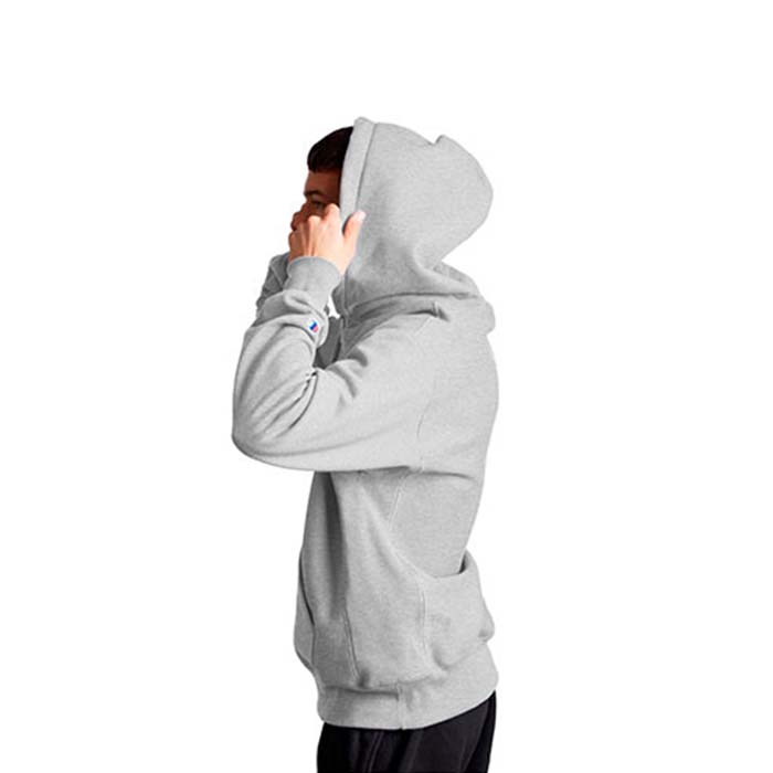 Sudadera CHAMPION Hombre Gris LOGO Oxford