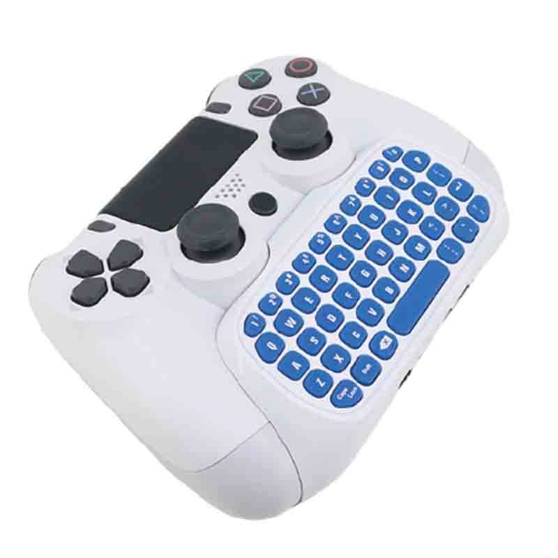 Ps4 Teclado Bluetooth Para Playstation 4 - Blanco / Azul