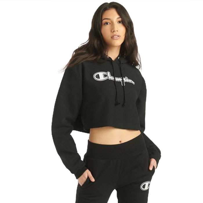 Sudadera Crop CHAMPION Negro