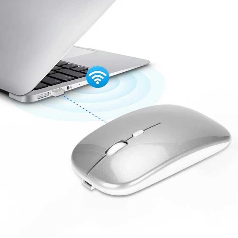 Mouse inalambrico ergonomico Gadgets & fun con bateria de litio recargable silencioso