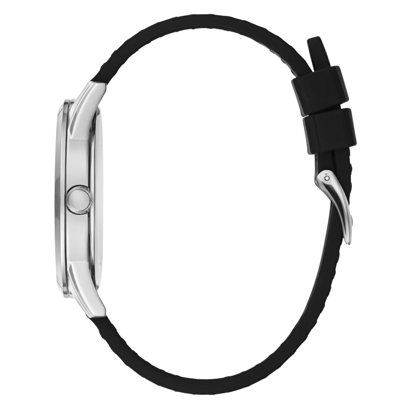 RELOJ GUESS STREAK CAB NEGRO/PLATA