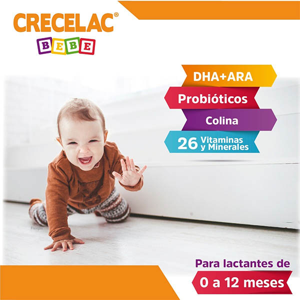 Fórmula Crecelac Bebé 0-12 Meses 400gr, 12 Pack