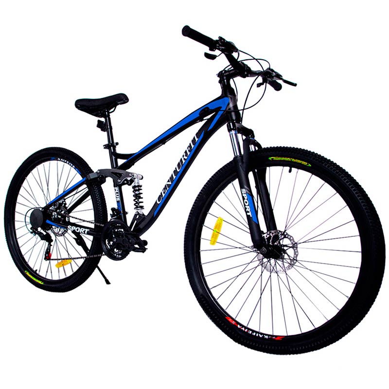 Bicicleta Aluminio Centurfit R29 Montaña 21 Velocidades Azul Shimano Amortiguador Profesional