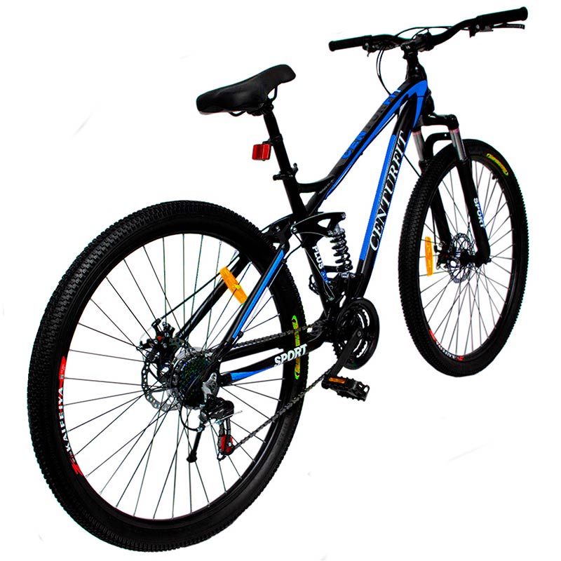 Bicicleta Aluminio Centurfit R29 Montaña 21 Velocidades Azul Shimano Amortiguador Profesional