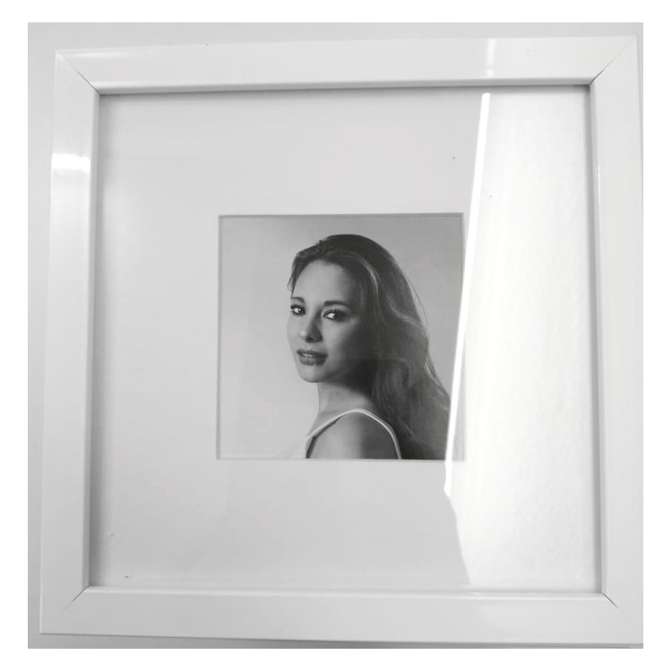 Set de 9 marcos color blanco con Maria Luisa y cristal PASPARTÚ FRAMES