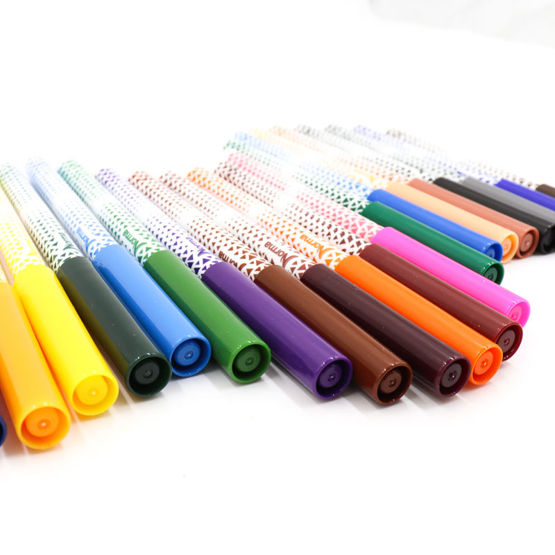 Marcadores Norma Escolar 24 Colores Super Punta