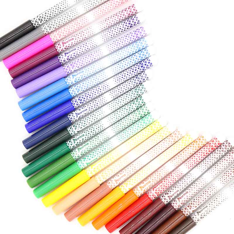Marcadores Norma Escolar 24 Colores Super Punta