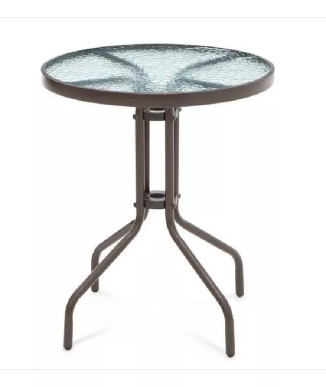 Mesa De Jardín & Patio Redonda Con 2 Sillas sheryl