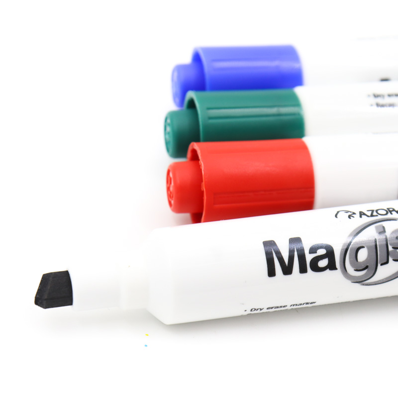 Marcadores Pizarron Magistral Clasico Paquete 4 Marcadores