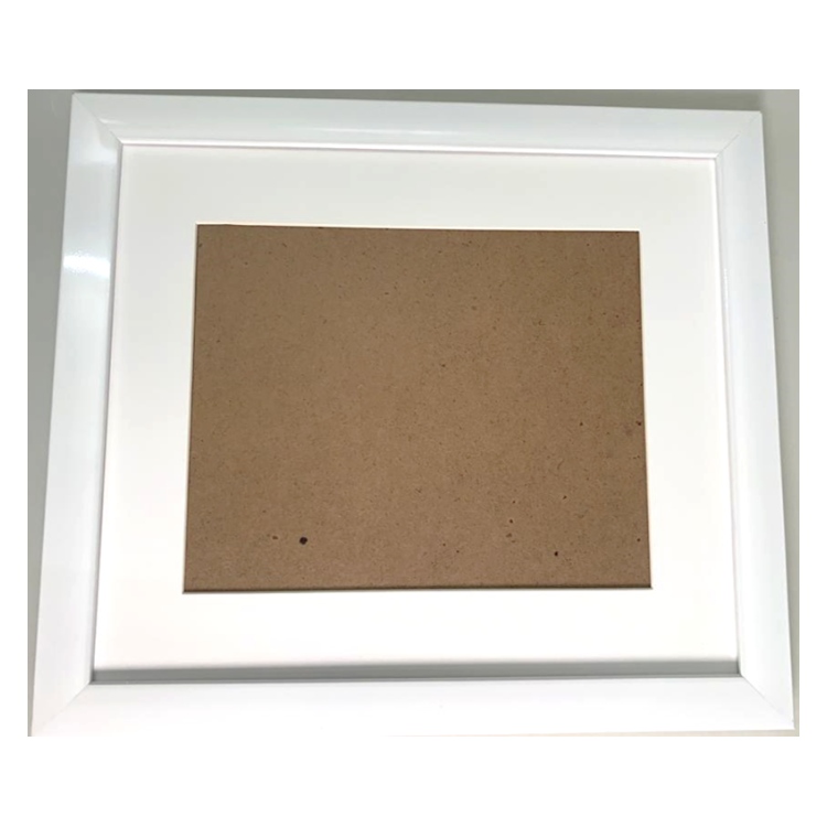 Set de 3 marcos Blancos con Cristal y Maria Luisa blanca PASPARTU FRAMES