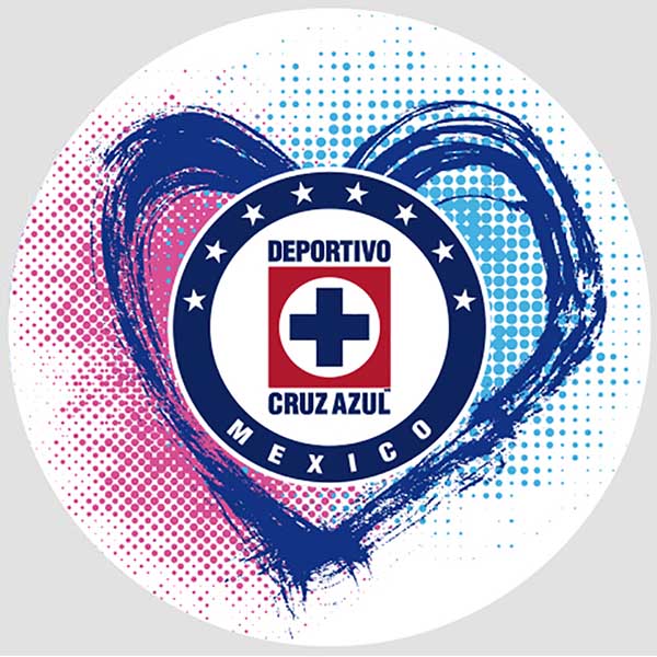 SUJETADOR POPSOCKETS LIGA MX CRUZ AZUL CORAZON/ESCUDO