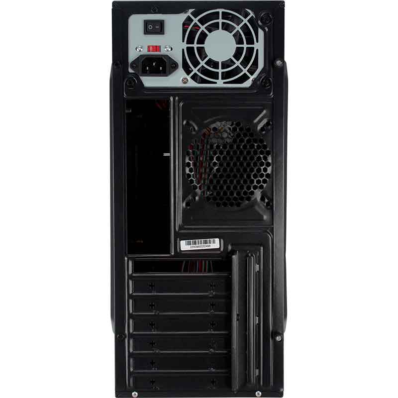 Gabinete ACTECK KIRUNA GM210 ATX Media Torre Fuente 500W Metal Negro AC-05008 