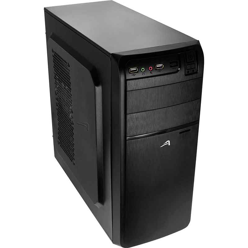 Gabinete ACTECK KIRUNA GM210 ATX Media Torre Fuente 500W Metal Negro AC-05008 