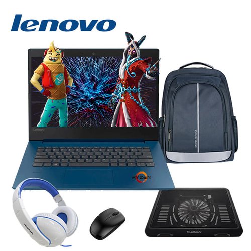 Laptop lenovo ideapad l340-15.6" -Ryzen 5 / 8gb/2 tb - Azul - / 1 año de garantía + Mochila + Diadema + Mouse + Base