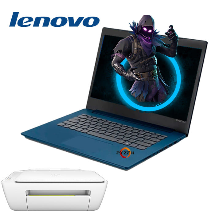 Laptop lenovo ideapad l340-15.6" -Rryzen 5 / 8gb/2 tb - Azul - / 1 año de garantía + Impresora