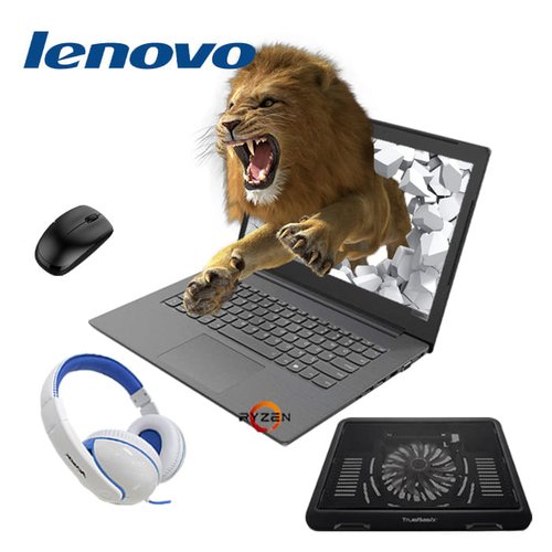 Laptop Lenovo V330 Ryzen 5 8GB RAM 256GB SSD + Base + Mouse + Diadema / 1 año de garantía