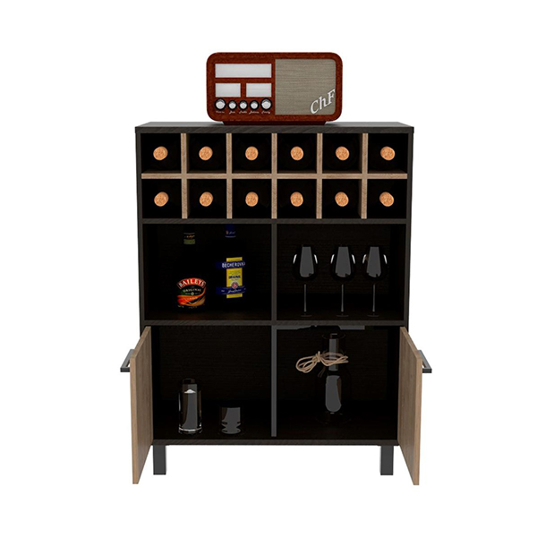 Cantina Bar Mueble para Hogar DecoHome color Chocolate