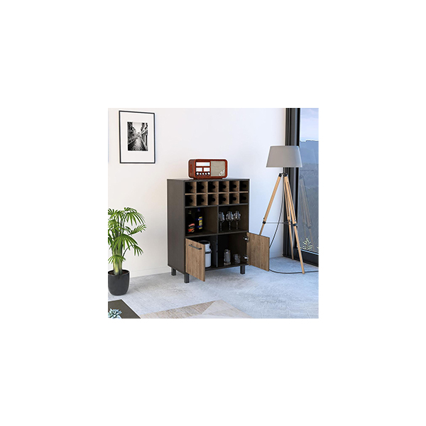 Cantina Bar Mueble para Hogar DecoHome color Chocolate
