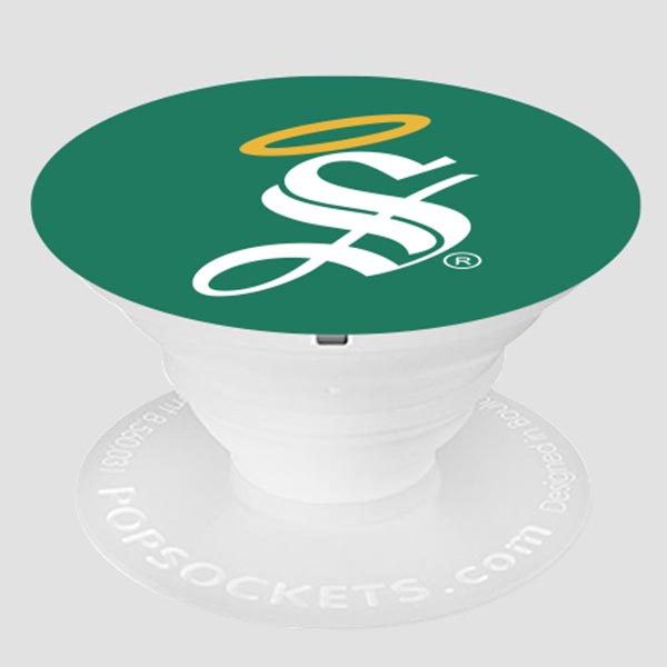 SUJETADOR POPSOCKETS LIGA MX SANTOS LAGUNA MONOGRAMA BLANCO