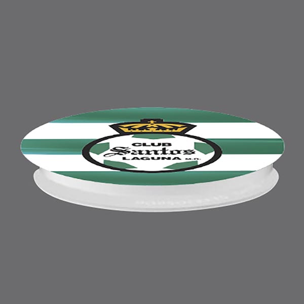 SUJETADOR POPSOCKETS LIGA MX SANTOS LAGUNA BASE BLANCA/ESCUDO