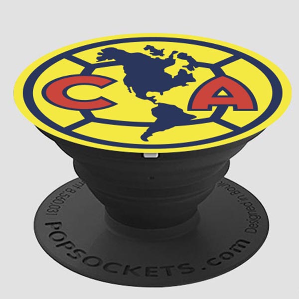 SUJETADOR POPSOCKETS LIGA MX AMERICA ESCUDO AMARILLO
