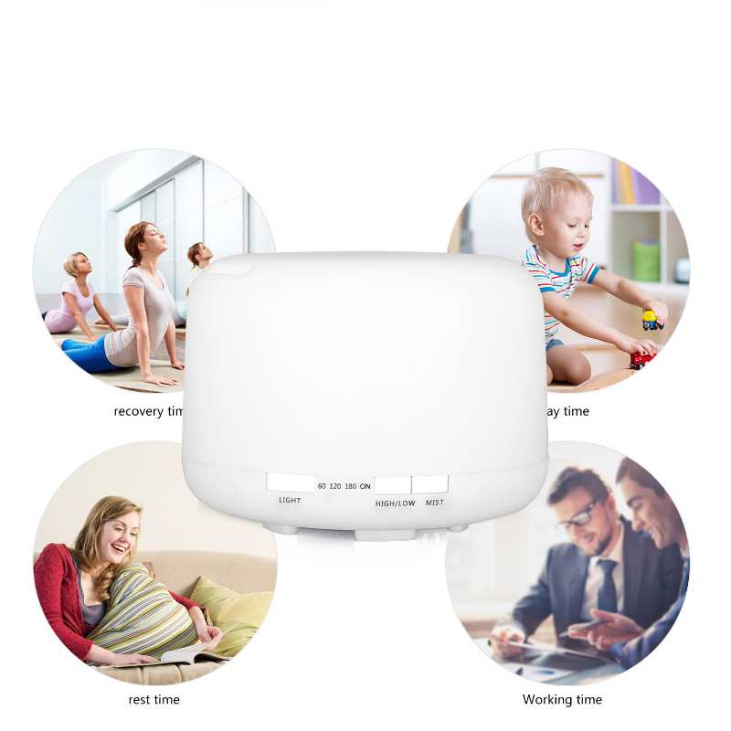 Humificador o Difusor Gadgets & fun  con luz led para aceites esenciales o aroma terapia 500 ml 