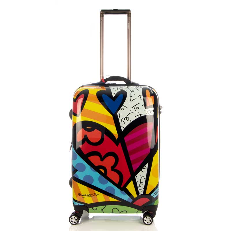 Maleta Rigida Original Romero Britto 24"