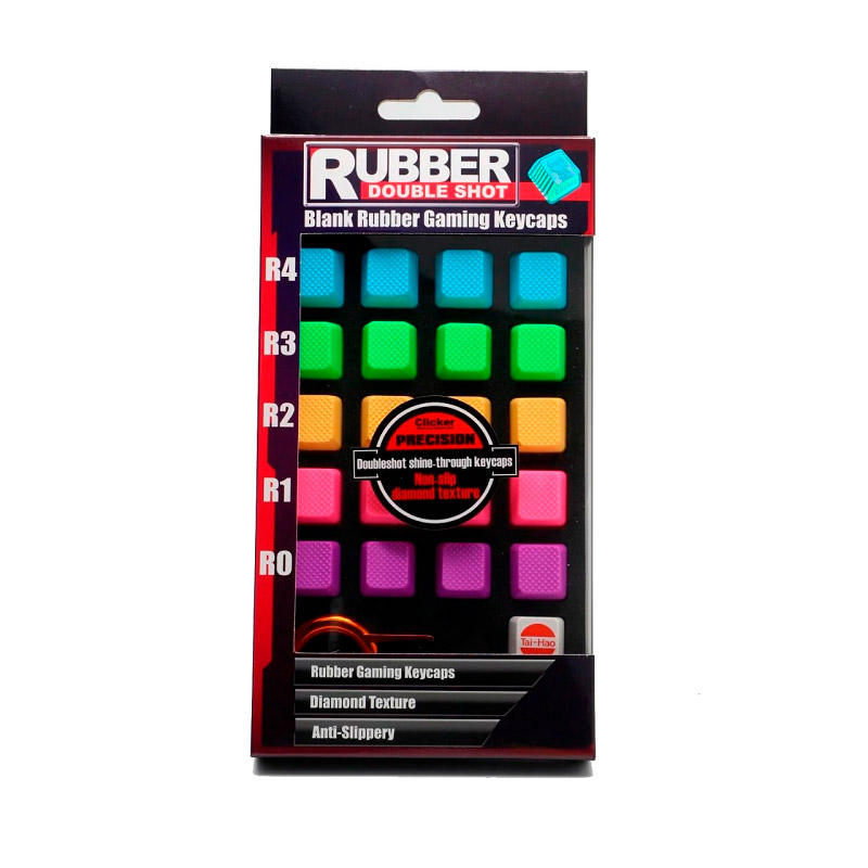 Double Shot 18 Keycap Teclas Rubber Set de Precisión Gamer (tai-hao) Colores