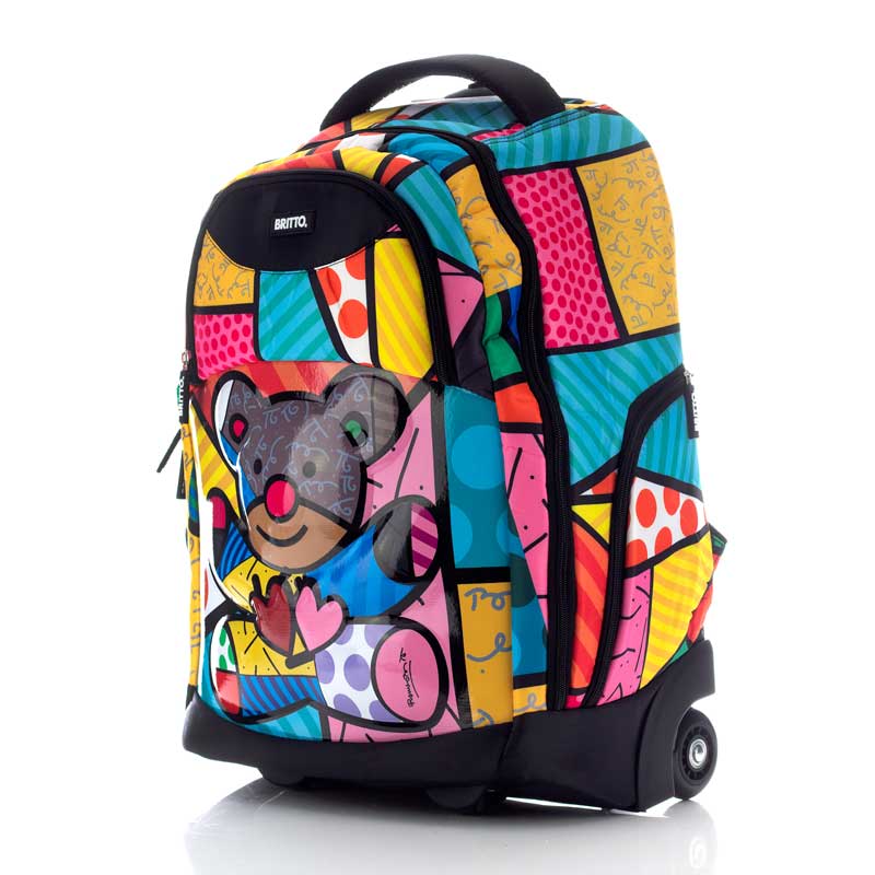 Mochila Original con Ruedas Romero Britto Oso