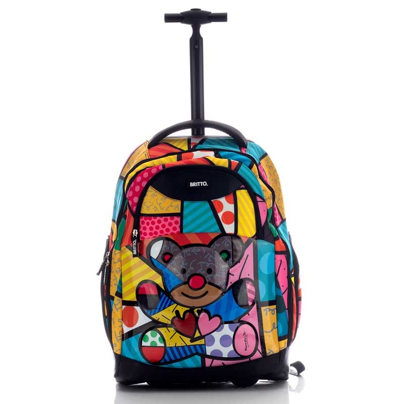 Mochila Original con Ruedas Romero Britto Oso