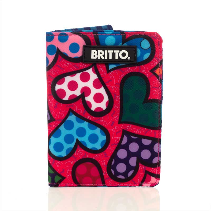 Portapasaporte Original Romero Britto Heart