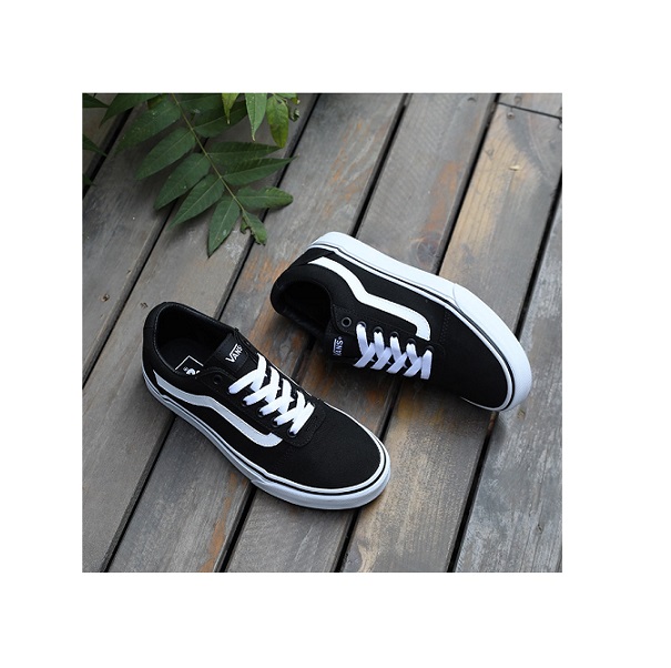 Tenis Vans Ward Canvas Black/White Dama Original VN0A3IUN187