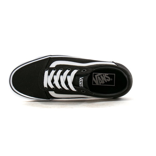 Tenis Vans Ward Canvas Black/White Dama Original VN0A3IUN187