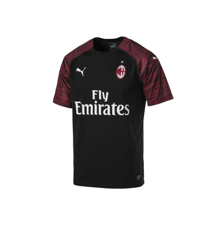 camiseta milan negra