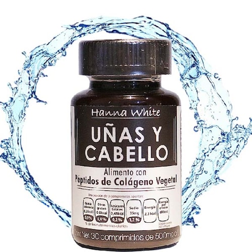 Cápsulas para Uñas y Cabello fortalecen y aportan nutrientes a tus uñas y cabello I 30 caps I Hanna White 